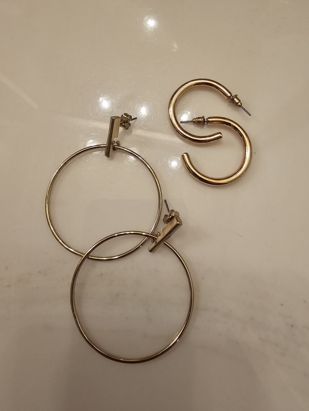 Gold Hoop Earrings Set - Classic Women’s Jewelry